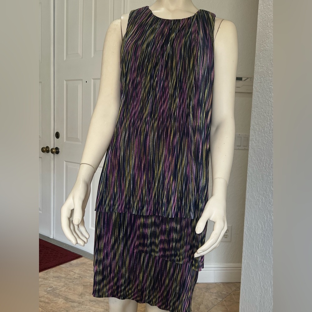 London Times Multicolor Sleeveless Dress (Preowned)